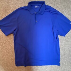 Nike Golf Dri-FIT Polo Shirt Men's M Royal Blue Short Sleeve‎ Athletic